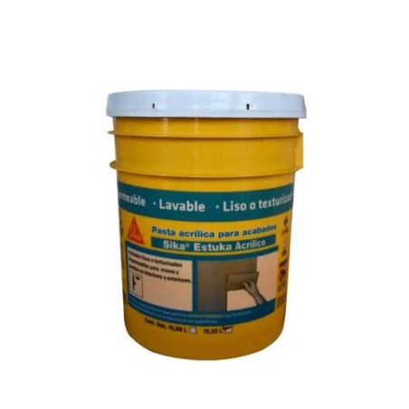 Sika, Estuka Acrólico M 29 Kg, Cubeta