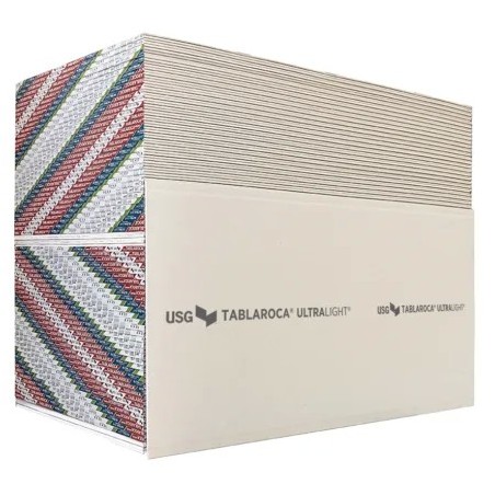 USG TABLAROCAó, Tablero De Yeso Ultralight 1/2" 1.22M X 2.44M, Pieza