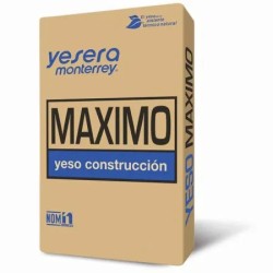 Yesera Monterrey, Yeso Maximo para Construcción 20 kg, Saco